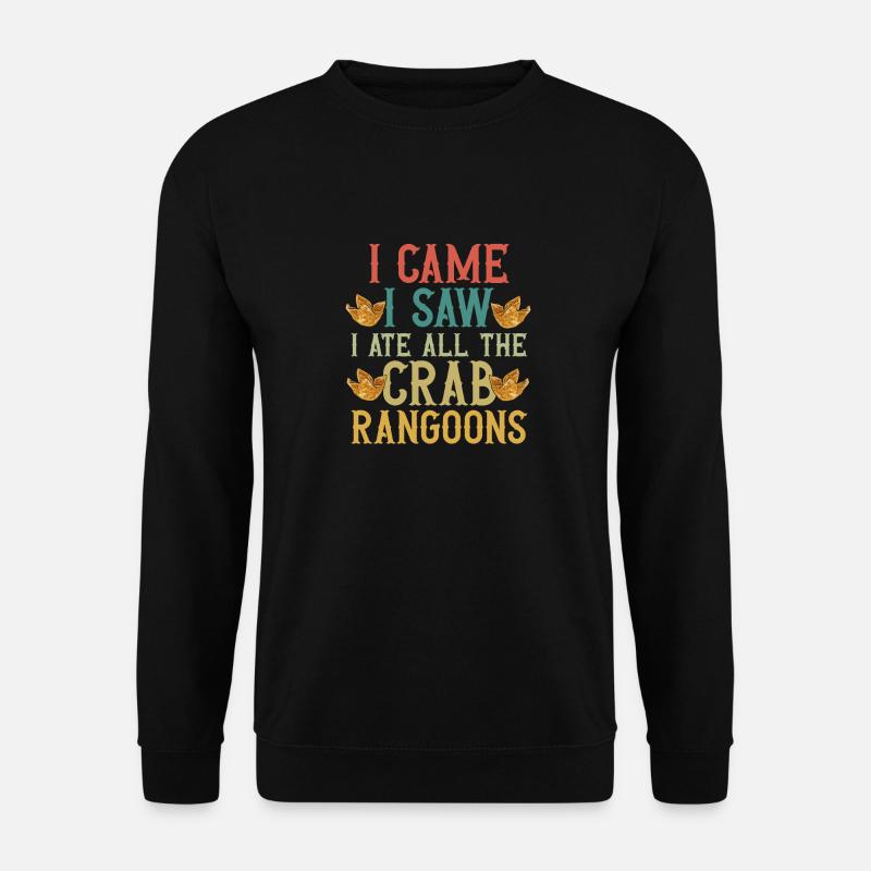 Krabben Rangoon Crab Rangoon - Unisex Pullover - Schwarz