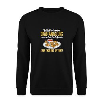 Krabben Rangoon Crab Rangoon - Unisex Sweatshirt - black - Front - Alina (178cm) & Michal (187cm)