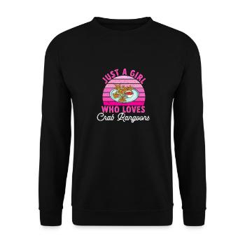 Krabben Rangoon Crab Rangoon - Unisex Sweatshirt - black - Front - Alina (178cm) & Michal (187cm)