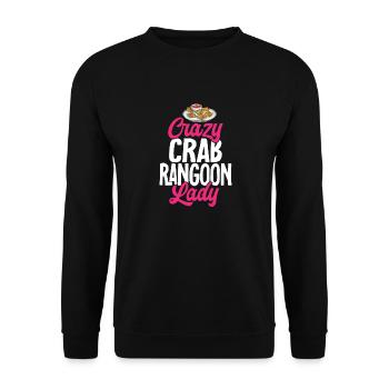 Krabben Rangoon Crab Rangoon - Unisex Sweatshirt - black - Front - Alina (178cm) & Michal (187cm)