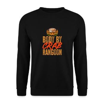 Krabben Rangoon Crab Rangoon - Unisex Sweatshirt - black - Front - Alina (178cm) & Michal (187cm)