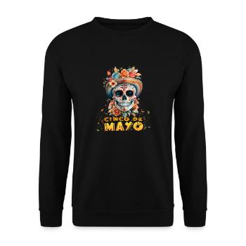 Cinco De Mayo Mädchen Mexikanische Fiesta 5 De Mayo - Unisex Pullover - Schwarz - Vorne - Alina (178cm) & Michal (187cm)