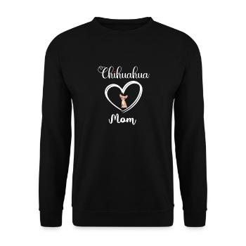 Chihuahua Mama I Love My Chihuahua Mom - Unisex Sweatshirt - black - Front - Alina (178cm) & Michal (187cm)