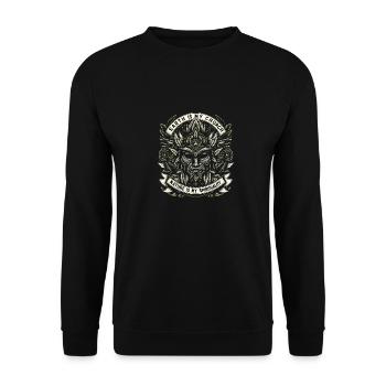 Anti-littering, Keine Umwelt, Müll Recyceln - Unisex Pullover - Schwarz - Vorne - Alina (178cm) & Michal (187cm)