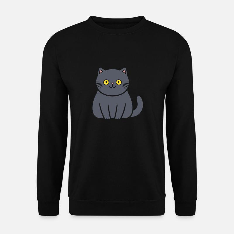 Chartreux little cat - Unisex Sweatshirt - black