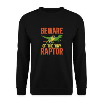 Molina Parakeet Parrot Bird Parakeet - Unisex Sweatshirt - black - Front - Alina (178cm) & Michal (187cm)