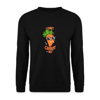 Cool Carrot - Unisex Sweatshirt - black - Front - Alina (178cm) & Michal (187cm)