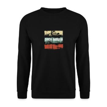 Santa Barbara, Kalifornien, Künstlerurlaub - Unisex Pullover - Schwarz - Vorne - Alina (178cm) & Michal (187cm)