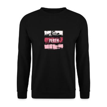 Perth Australia Vacation Souvenir Abstract - Unisex Sweatshirt - black - Front - Alina (178cm) & Michal (187cm)