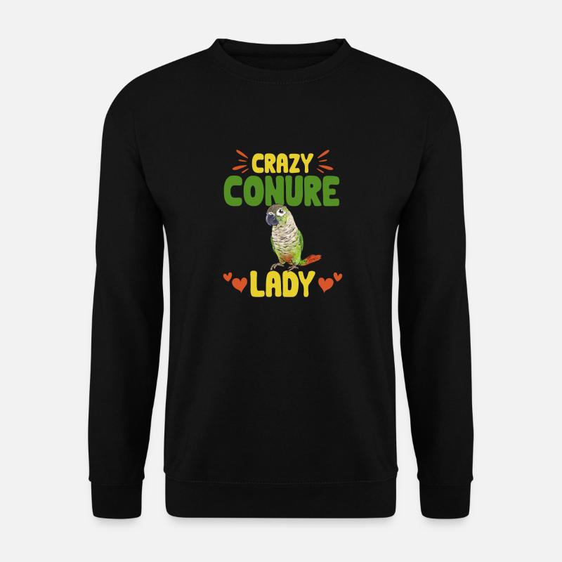 Molina Perruche Perroquet Perruche Oiseau Perruche - Sweat-shirt Unisexe - noir