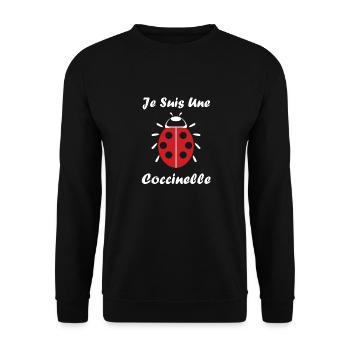 amour Coccinelle - Sweat-shirt Unisexe - noir - Devant - Alina (178cm) & Michal (187cm)