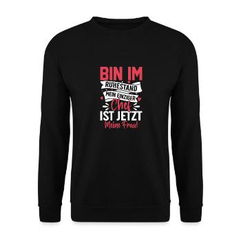 Retiree Life Retirement Funny Retiree - Unisex Sweatshirt - black - Front - Alina (178cm) & Michal (187cm)