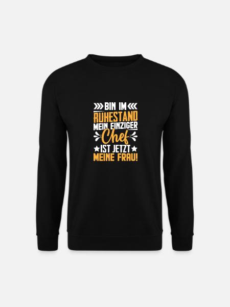 Frau Rente Chef - Unisex Pullover - Schwarz