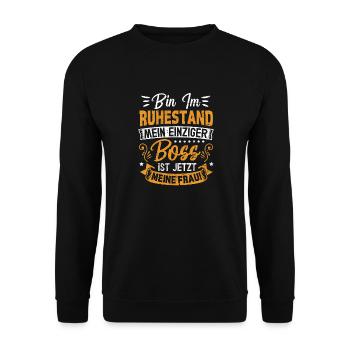 Pension de retraite Lustig - Sweat-shirt Unisexe - noir - Devant - Alina (178cm) & Michal (187cm)