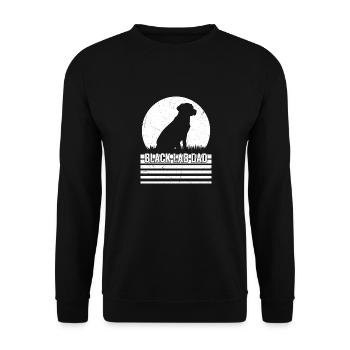 Black Lab papa propriétaire Labrador Retriever - Sweat-shirt Unisexe - noir - Devant - Alina (178cm) & Michal (187cm)