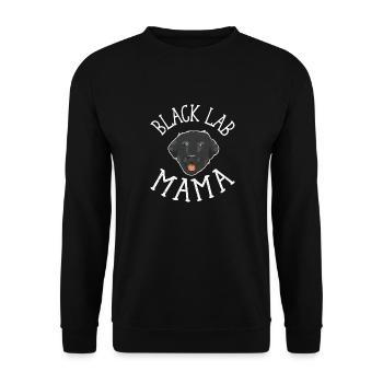 Black Lab Mama propriétaire Labrador Retriever - Sweat-shirt Unisexe - noir - Devant - Alina (178cm) & Michal (187cm)
