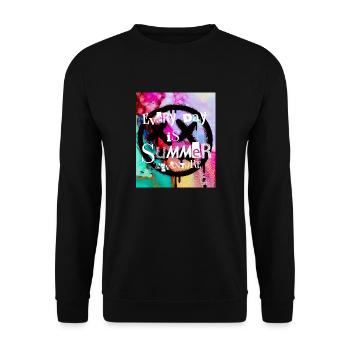 Every day is summeradventure - Sweat-shirt Unisexe - noir - Devant - Alina (178cm) & Michal (187cm)