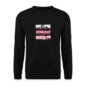 Laguna Beach Kalifornien Urlaubssouvenir - Unisex Pullover - Schwarz - Vorne - Alina (178cm) & Michal (187cm)