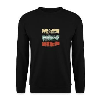 Huntington Beach Californie Vacances artistiques - Sweat-shirt Unisexe - noir - Devant - Alina (178cm) & Michal (187cm)