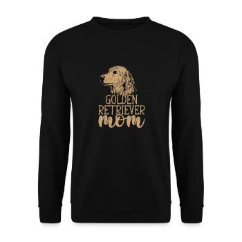 Golden Retriever Mom Dog Owner Retriever Breed - Unisex Pullover - Schwarz - Vorne - Alina (178cm) & Michal (187cm)