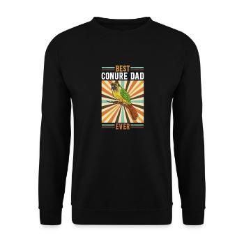 Molinasittich Papagei Vogel Sittich - Unisex Pullover - Schwarz - Vorne - Alina (178cm) & Michal (187cm)