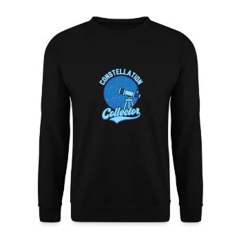 Constellation Collector Astronomy Telescope Starga - Unisex Pullover - Schwarz - Vorne - Alina (178cm) & Michal (187cm)