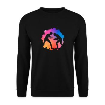Lutte - Sweat-shirt Unisexe - noir - Devant - Alina (178cm) & Michal (187cm)