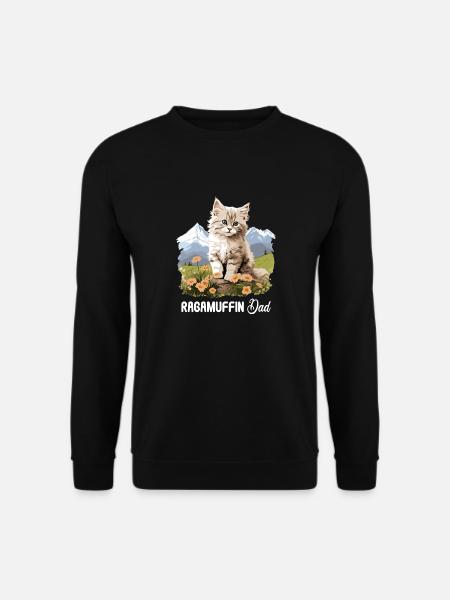 Ragamuffin Chaton Ragamuffin Chat - Sweat-shirt Unisexe - noir