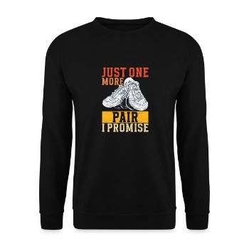 Sneakerhead Sneaker Collector - Unisex Sweatshirt - black - Front - Alina (178cm) & Michal (187cm)