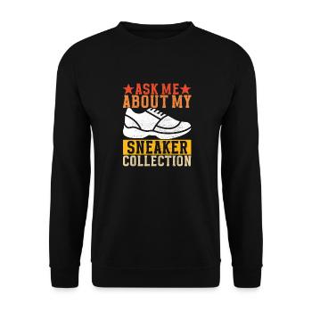 Sneakerhead Sneaker Collector - Unisex Sweatshirt - black - Front - Alina (178cm) & Michal (187cm)