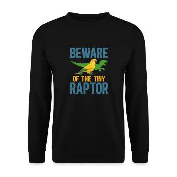 Parakeet Parrot Parakeet Bird - Unisex Sweatshirt - black - Front - Alina (178cm) & Michal (187cm)