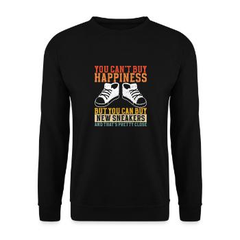 Sneakerhead Sneaker Collector - Unisex Sweatshirt - black - Front - Alina (178cm) & Michal (187cm)