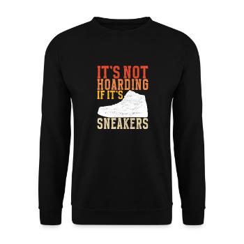 Sneakerhead Sneaker Collector - Unisex Sweatshirt - black - Front - Alina (178cm) & Michal (187cm)