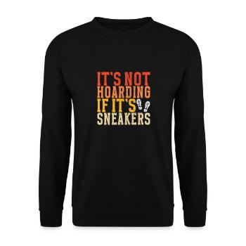 Sneakerhead Sneaker Collector - Unisex Sweatshirt - black - Front - Alina (178cm) & Michal (187cm)