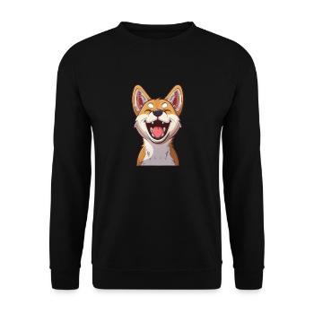 Cadeau d’Akita | Illustration de dessin animé - Sweat-shirt Unisexe - noir - Devant - Alina (178cm) & Michal (187cm)