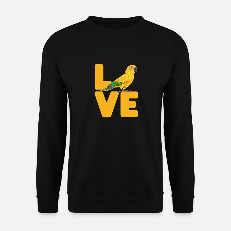 Perruche Perroquet Perruche Oiseau - Sweat-shirt Unisexe - noir