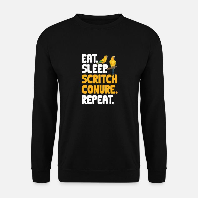 Parakeet Parrot Parakeet Bird - Unisex Sweatshirt - black