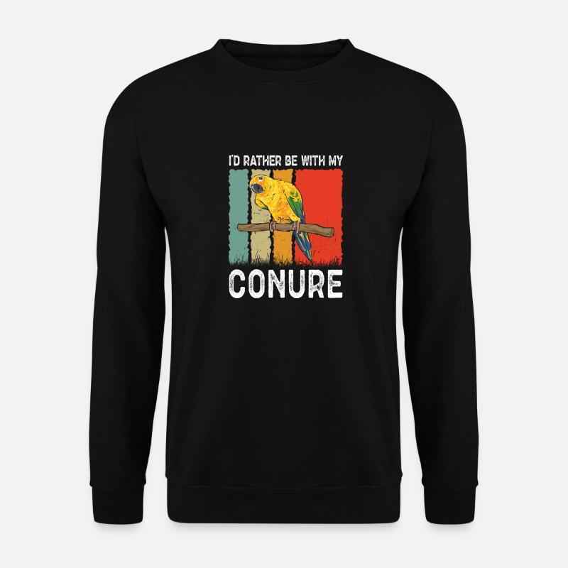 Perruche Perroquet Perruche Oiseau - Sweat-shirt Unisexe - noir