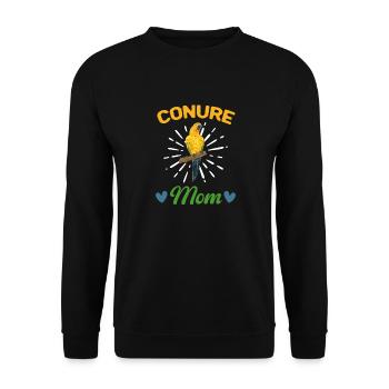 Parakeet, Parrot, Parakeet, Bird - Unisex Sweatshirt - black - Front - Alina (178cm) & Michal (187cm)