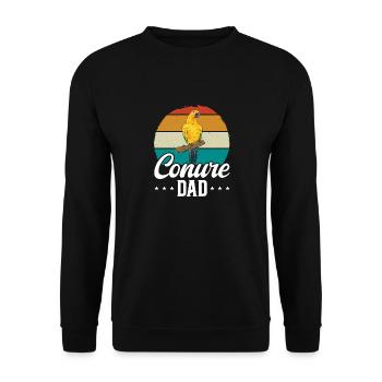 Parakeet, Parrot, Parakeet, Bird - Unisex Sweatshirt - black - Front - Alina (178cm) & Michal (187cm)