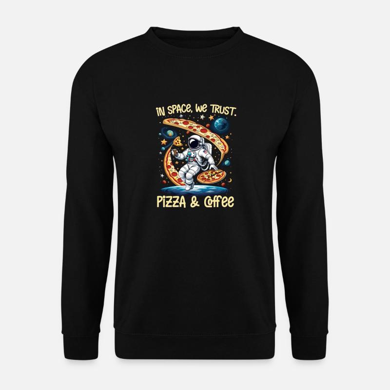 espace pizza et café - Sweat-shirt Unisexe - noir