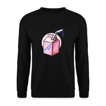 Behavior Optimist Gifts - Unisex Sweatshirt - black - Front - Alina (178cm) & Michal (187cm)
