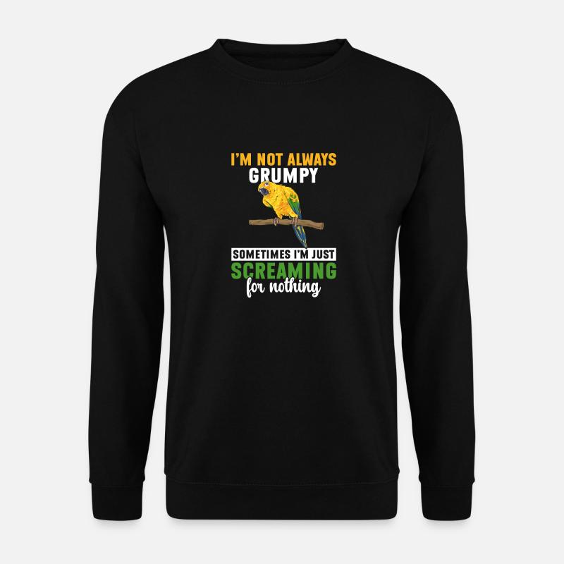 Parakeet Parrot Parakeet Bird - Unisex Sweatshirt - black