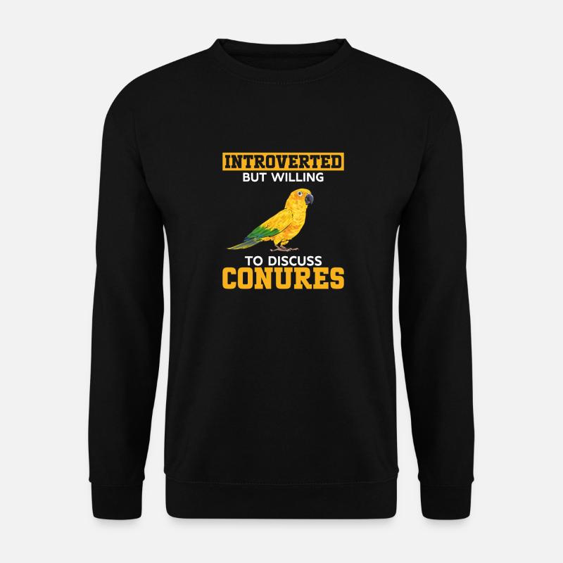 Perruche Perroquet Perruche Oiseau - Sweat-shirt Unisexe - noir