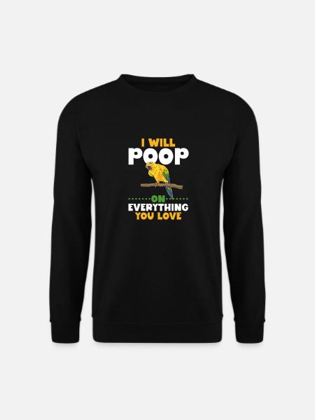 Parakeet Parrot Parakeet Bird - Unisex Sweatshirt - black