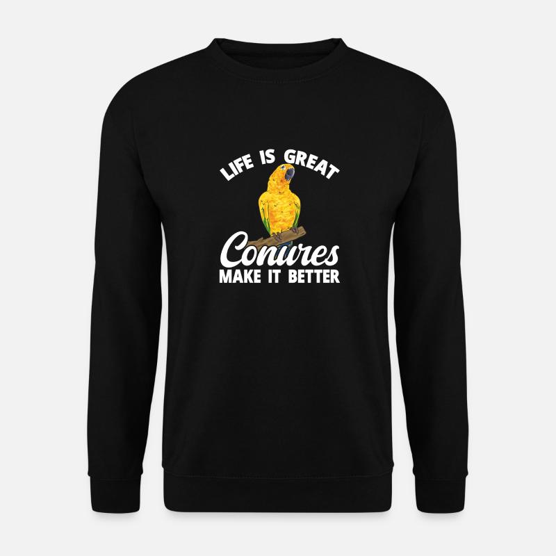 Parakeet Parrot Parakeet Bird - Unisex Sweatshirt - black