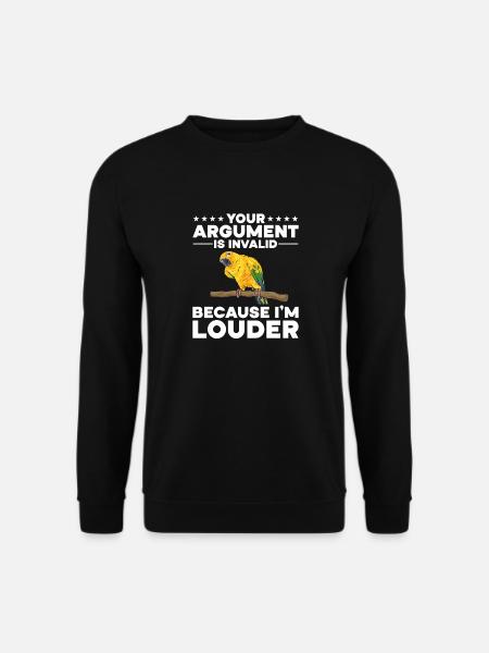 Parakeet Parrot Parakeet Bird - Unisex Sweatshirt - black