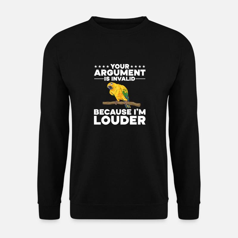 Parakeet Parrot Parakeet Bird - Unisex Sweatshirt - black