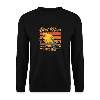 Parakeet Parrot Parakeet Bird - Unisex Sweatshirt - black - Front - Alina (178cm) & Michal (187cm)