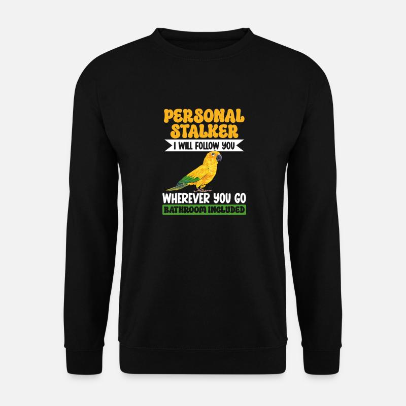 Perruche Perroquet Perruche Oiseau - Sweat-shirt Unisexe - noir
